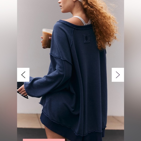 NWT! ‘Free People Movement’ Oversized Tunic Sweatshirt - Picture 2 of 5